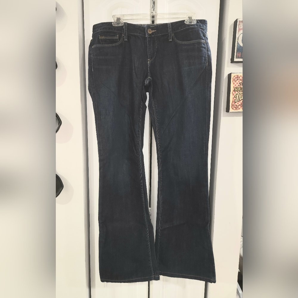 Gap Original Low Rise Boot Cut Jeans Women's 10 Regular Dark Blue 5-Pocket.